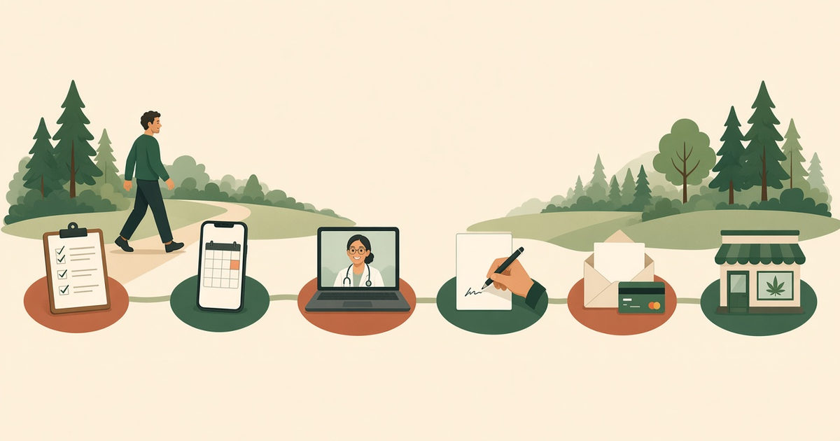 Six steps to a Georgia medical marijuana card: checklist, booking, video visit, signed physician certification, state fee and dispensary